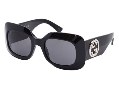 Gucci Square Sunglasses Black Grey (GG1695S-001-51)