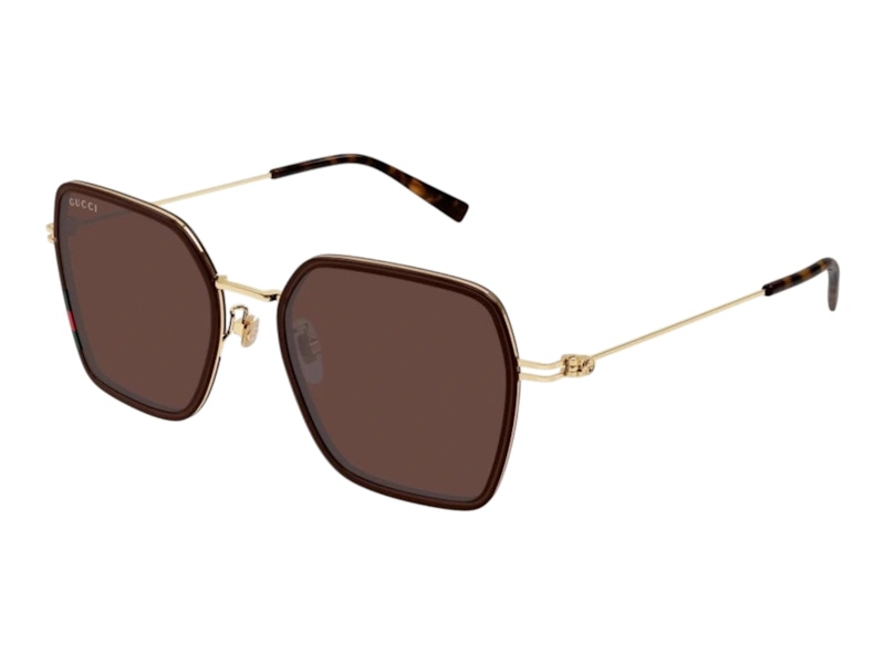 Gucci Square Sunglasses Brown Gold (GG1850SA-003)