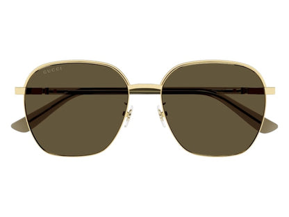 Gucci Square Sunglasses Gold Brown (GG1100SA-002-58)