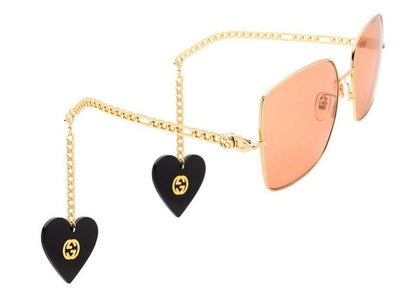 Gucci Square Sunglasses Gold (GG0724S-005-61)