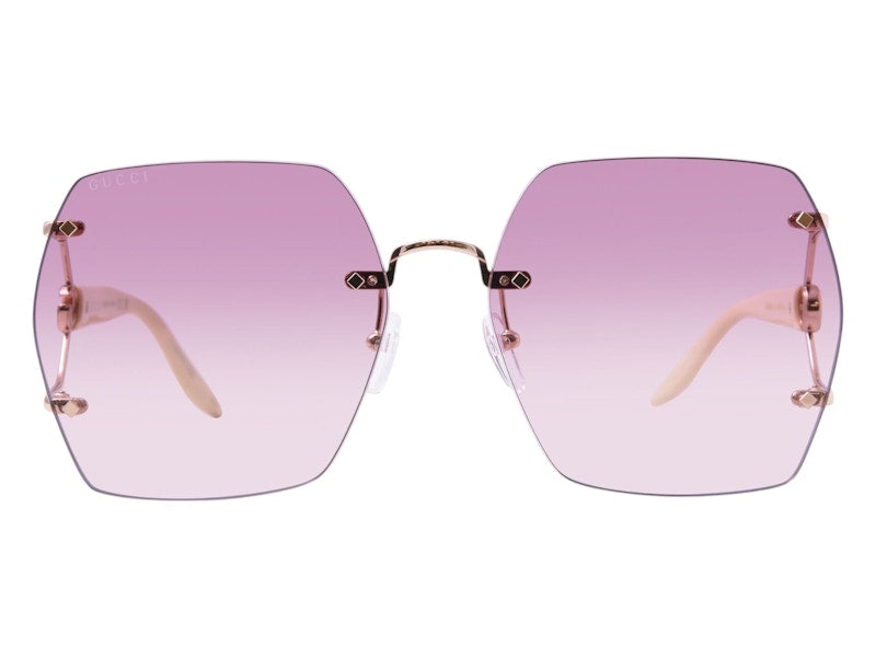 Gucci Square Sunglasses Gold Ivory Violet (GG1562S-004-FR)
