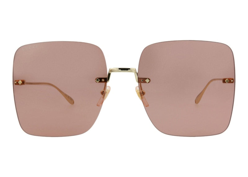 Gucci Square Sunglasses Gold/Red (GG1147S-30012721-005)