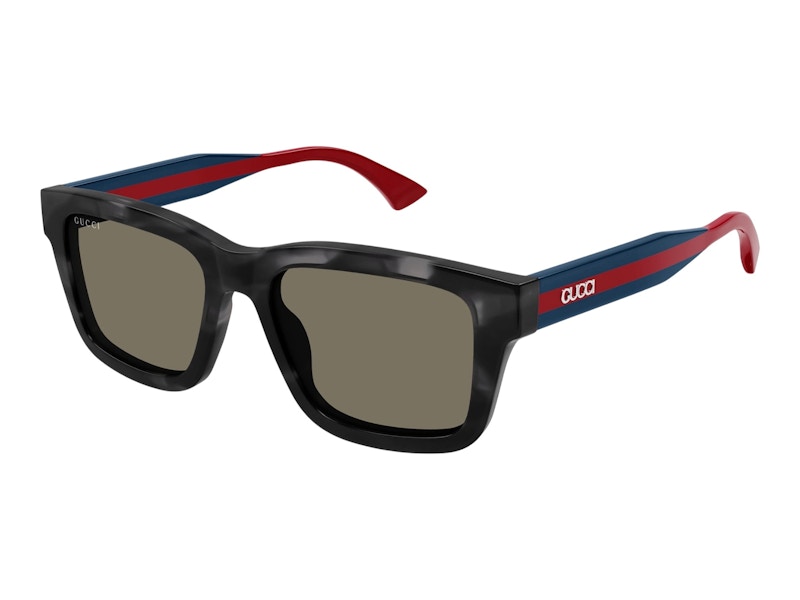 Gucci Square Sunglasses Havana Blue Brown (GG1869S-004)