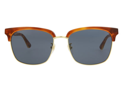 Gucci Square Sunglasses Havana/Blue(GG0382S-30006051-005)
