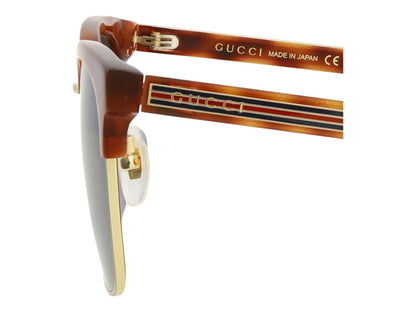 Gucci Square Sunglasses Havana/Blue(GG0382S-30006051-005)