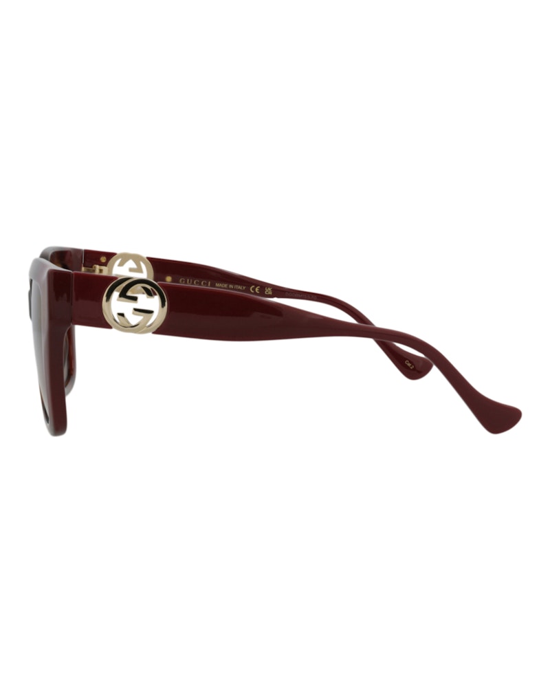 Gucci Square Sunglasses Havana/Burgundy/Brown (GG1023S-30011717-003)