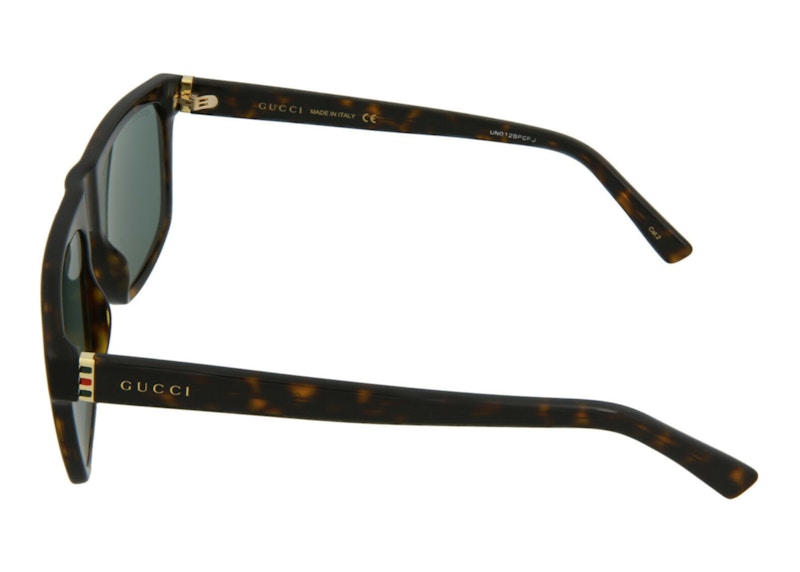 Gucci Square Sunglasses Havana Gold/Green (GG0450S-30006475-002)