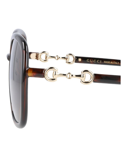 Gucci Square Sunglasses Havana/Havana/Brown (GG0893S-30010361-002)