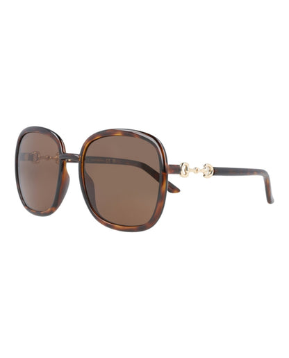 Gucci Square Sunglasses Havana/Havana/Brown (GG0893S-30010361-002)