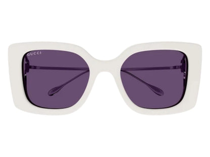Gucci Square Sunglasses Ivory Violet (GG1567SA-003-54)