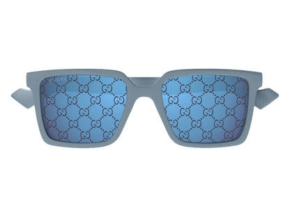 Gucci Square Sunglasses Light Blue Violet (GG1540S-003-FR)