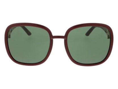 Gucci Square Sunglasses Red Green (GG0893S-003-57)