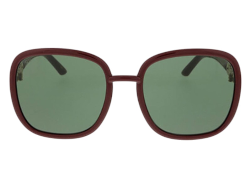 Gucci Square Sunglasses Red Green (GG0893S-003-57)