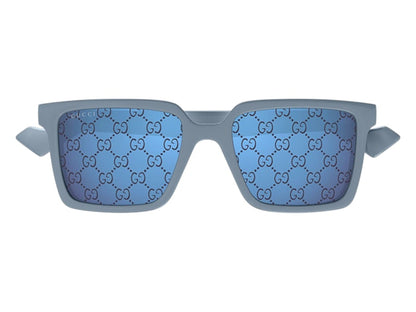 Gucci Square Sunglasses Shiny Light Blue (GG1540S 003)