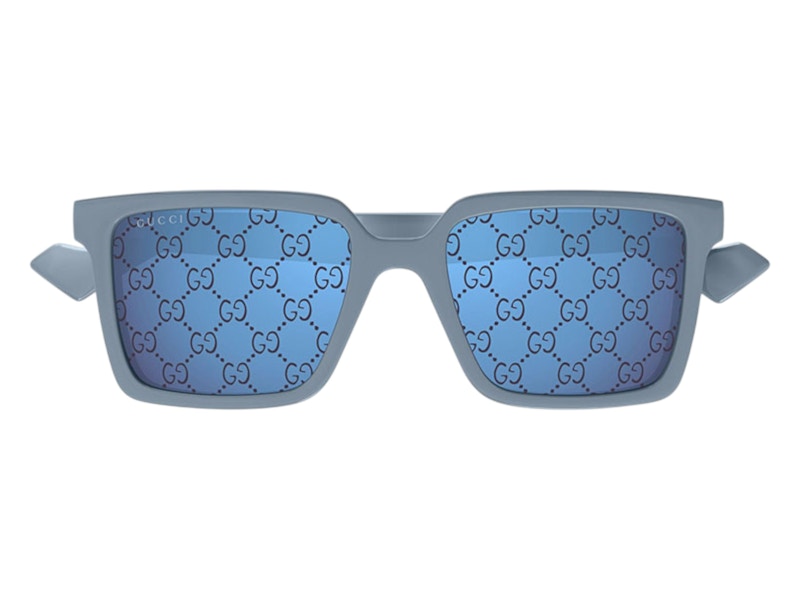 Gucci Square Sunglasses Shiny Light Blue (GG1540S 003)