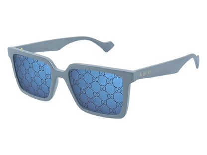 Gucci Square Sunglasses Shiny Light Blue (GG1540S 003)