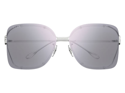 Gucci Square Sunglasses Silver Violet (GG1713SA-004-60)