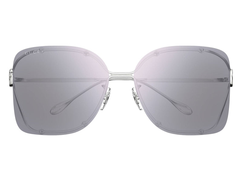 Gucci Square Sunglasses Silver Violet (GG1713SA-004-60)