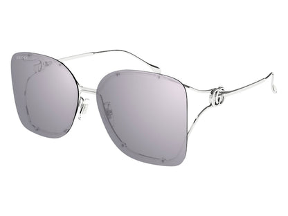 Gucci Square Sunglasses Silver Violet (GG1713SA-004-60)