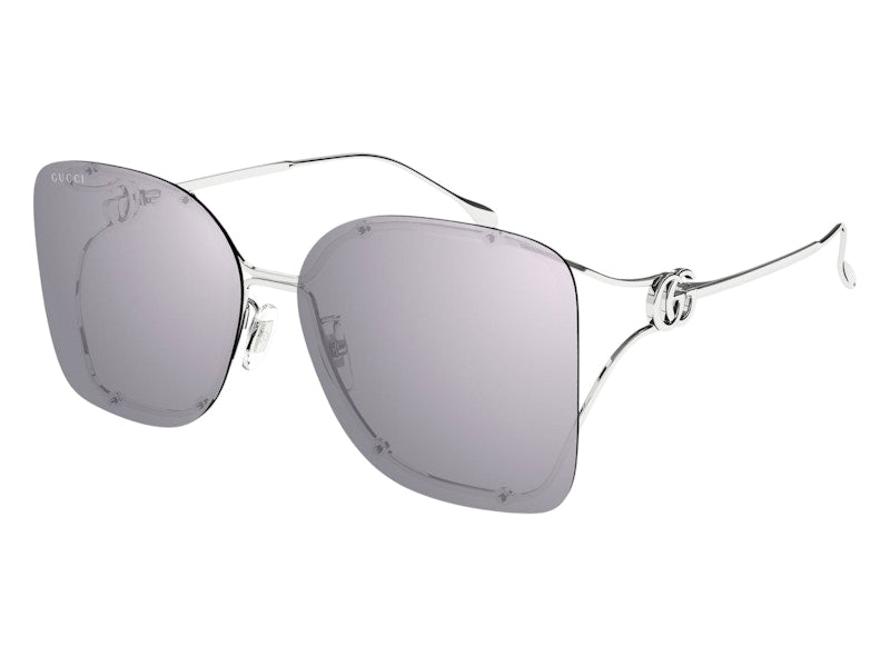 Gucci Square Sunglasses Silver Violet (GG1713SA-004-60)