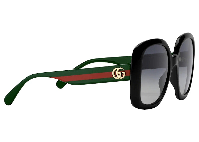 Gucci Square Sunglasses With Web Black (623884 J1691 1013)