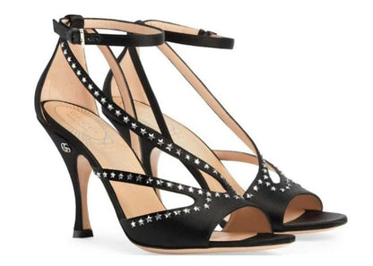 Gucci Star-embellished GG (95mm) Sandals Black (Women's)
