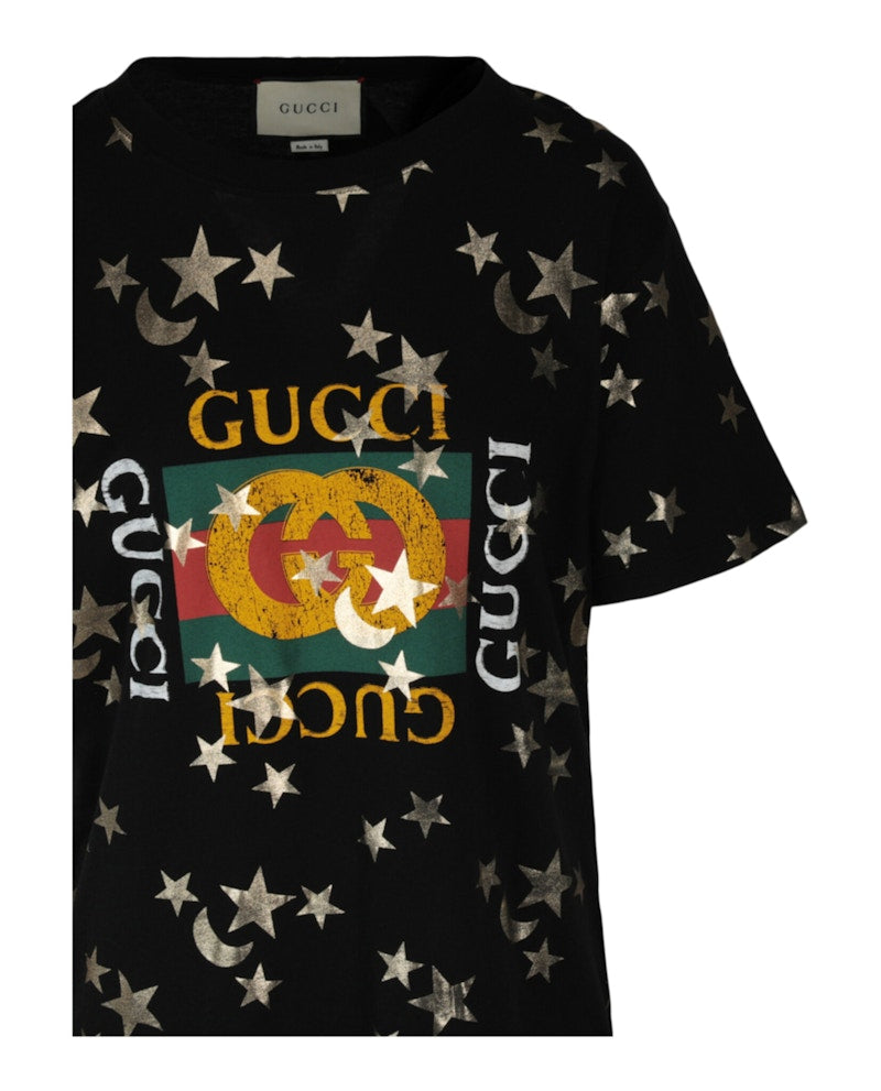 Gucci Stars Printed T-shirt Black