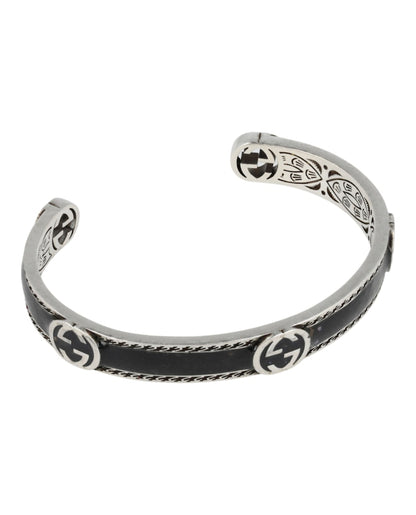 Gucci Sterling Silver Interlocking G Bracelet Silver