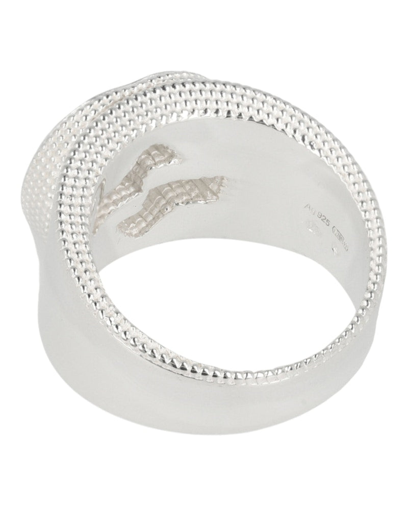 Gucci Sterling Silver Interlocking G Ring Silver