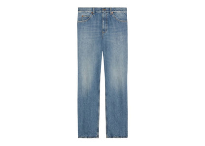 Gucci Straight Leg Denim Pant Blue