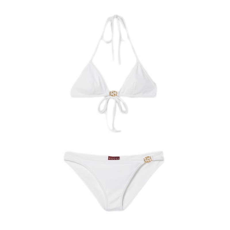 Gucci Stretch Jersey Bikini White