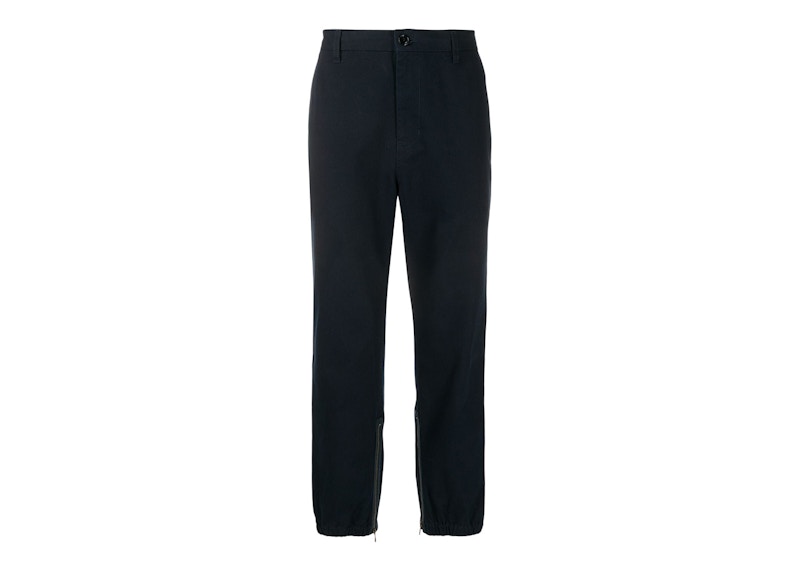 Gucci Striped Gabardine Straight-Fit Trousers Black/Multi