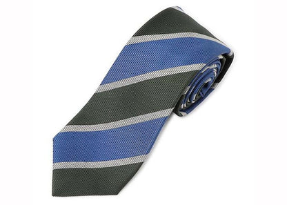 Gucci Striped Tie Blue/Black/Grey