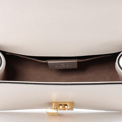 Gucci Sylvie Shoulder Bag Web Mini Off-White