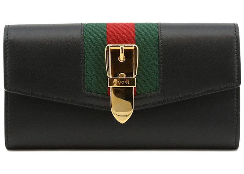 Gucci Sylvie Continental Wallet Black