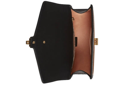 Gucci Sylvie Shoulder Bag GG Velvet Small Brown