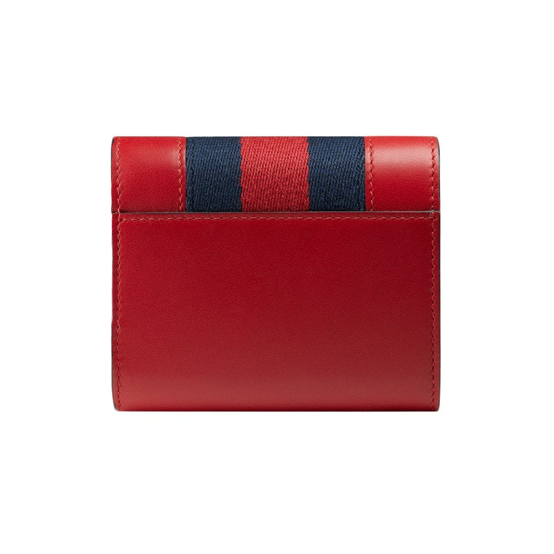 Gucci Sylvie Wallet Hibiscus Red