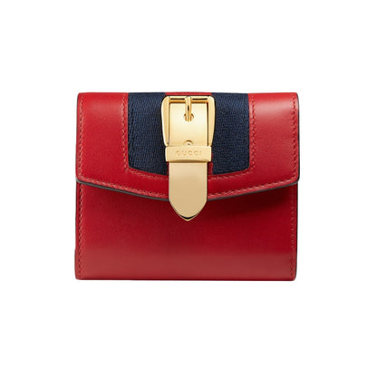 Gucci Sylvie Wallet Hibiscus Red