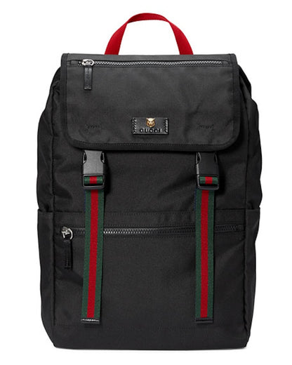 Gucci Technical Backpack Web Black