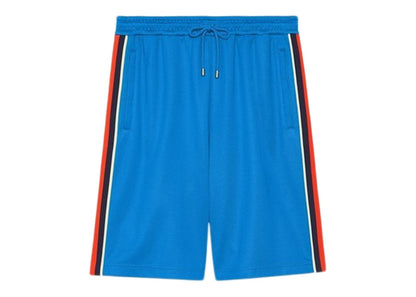 Gucci Technical Jersey Shorts Blue