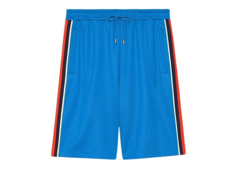 Gucci Technical Jersey Shorts Blue