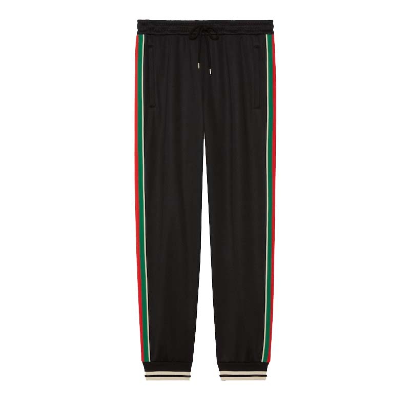 Gucci Technical Jersey Track Pants Black