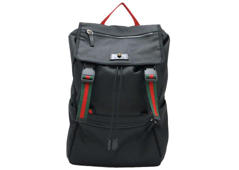 Gucci Techno Canvas Tigerhead Backpack Black