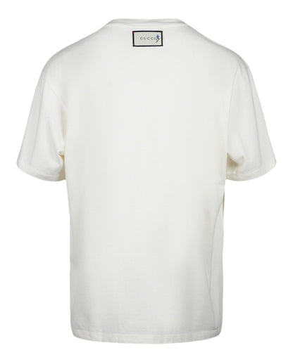 Gucci "The Face" Logo Crew Neck T-shirt Milk