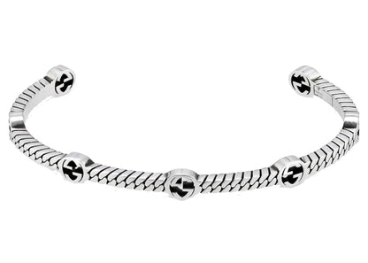 Gucci Thin Interlocking G Bracelet Silver
