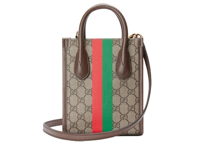 Gucci Tiger GG Mini Tote Bag Beige/Ebony