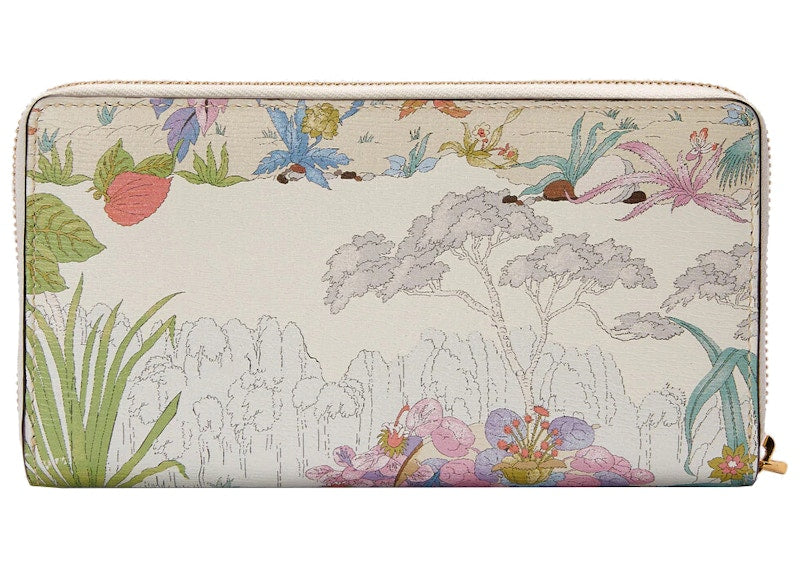 Gucci Tiger Horsebit 1955 Zip Wallet White