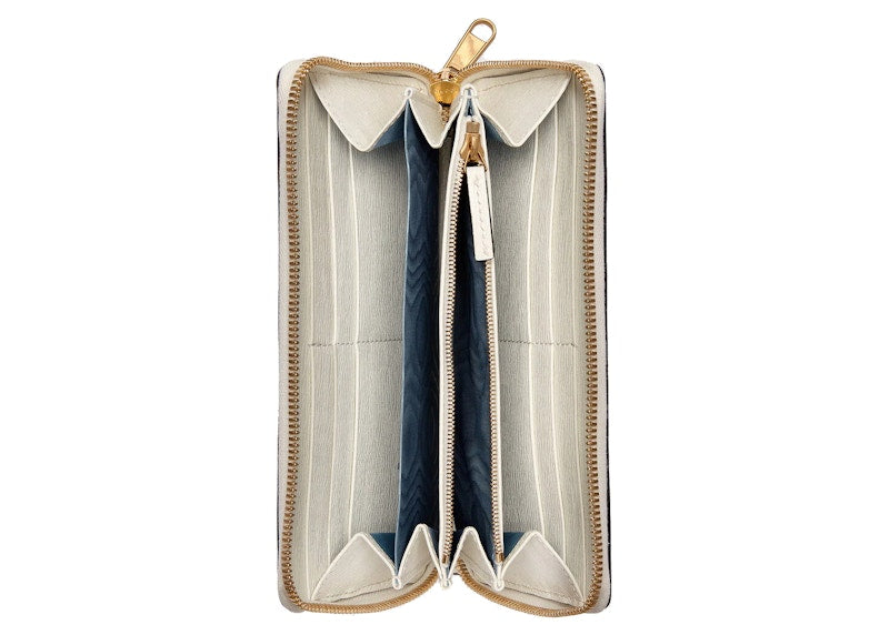 Gucci Tiger Horsebit 1955 Zip Wallet White