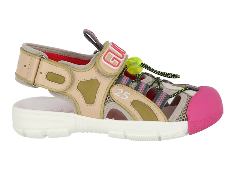 Gucci Tinsel Sport Sandals Crystal Beige (Women's)