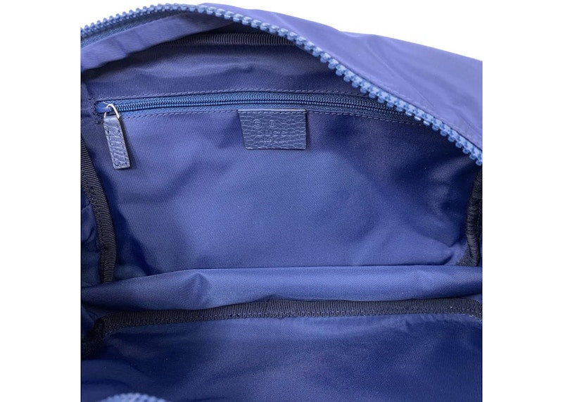 Gucci Toiletry Bag Nylon Blue